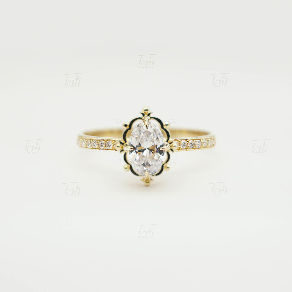 0,36 CT Pırlanta Hera Vintage Altın Yüzük | HRD / GIA Uluslararası Sertifikalı Pırlanta-0.36 CT Diamond Hera Vintage Gold Ring | HRD / GIA International Certified Diamond