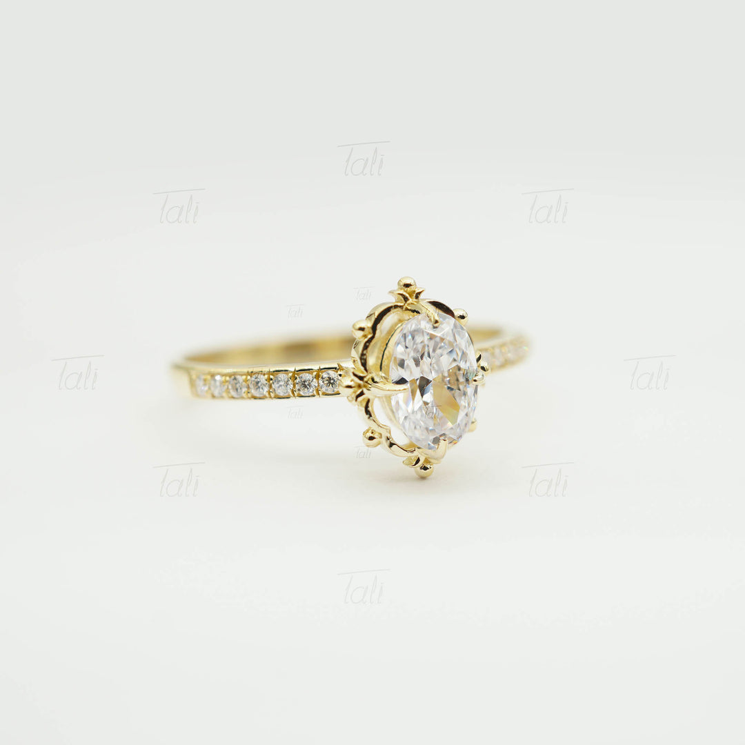 0,36 CT Pırlanta Hera Vintage Altın Yüzük | HRD / GIA Uluslararası Sertifikalı Pırlanta-0.36 CT Diamond Hera Vintage Gold Ring | HRD / GIA International Certified Diamond