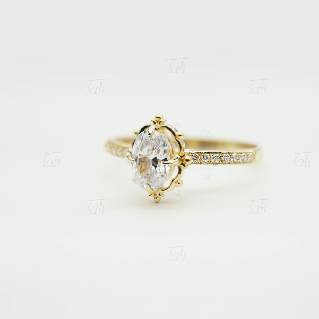 0,36 CT Pırlanta Hera Vintage Altın Yüzük | HRD / GIA Uluslararası Sertifikalı Pırlanta-0.36 CT Diamond Hera Vintage Gold Ring | HRD / GIA International Certified Diamond