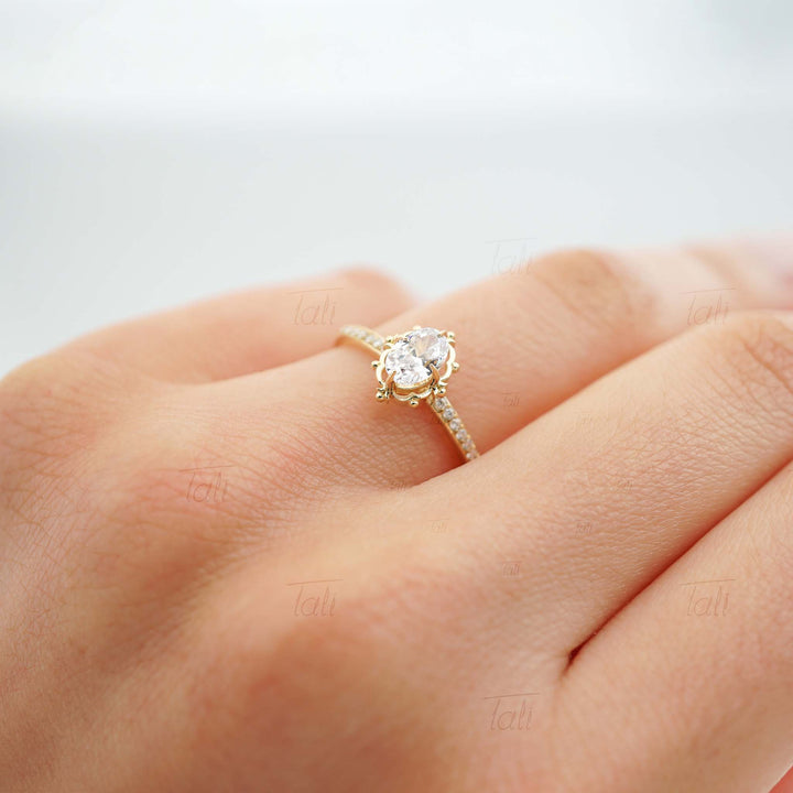 0,36 CT Pırlanta Hera Vintage Altın Yüzük | HRD / GIA Uluslararası Sertifikalı Pırlanta-0.36 CT Diamond Hera Vintage Gold Ring | HRD / GIA International Certified Diamond