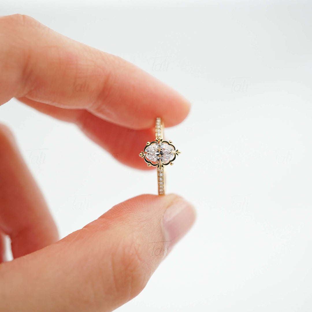 0,36 CT Pırlanta Hera Vintage Altın Yüzük | HRD / GIA Uluslararası Sertifikalı Pırlanta-0.36 CT Diamond Hera Vintage Gold Ring | HRD / GIA International Certified Diamond