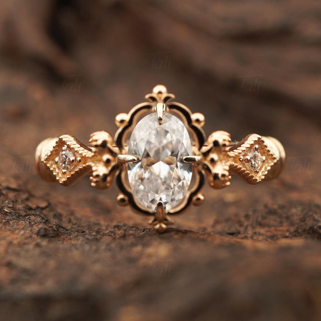 0,53 CT Pırlanta Raya Vintage Altın Yüzük | HRD / GIA Uluslararası Sertifikalı Pırlanta, 0,53 CT Diamond Raya Vintage Gold Ring | HRD / GIA International Certified Diamond