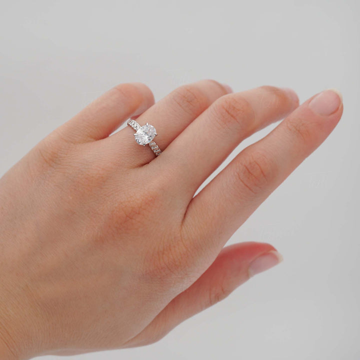 Buğday Başağı  Vintage  1,00 CT Lab Pırlanta Altın Yüzük | Pırlanta Tektaş Yüzük