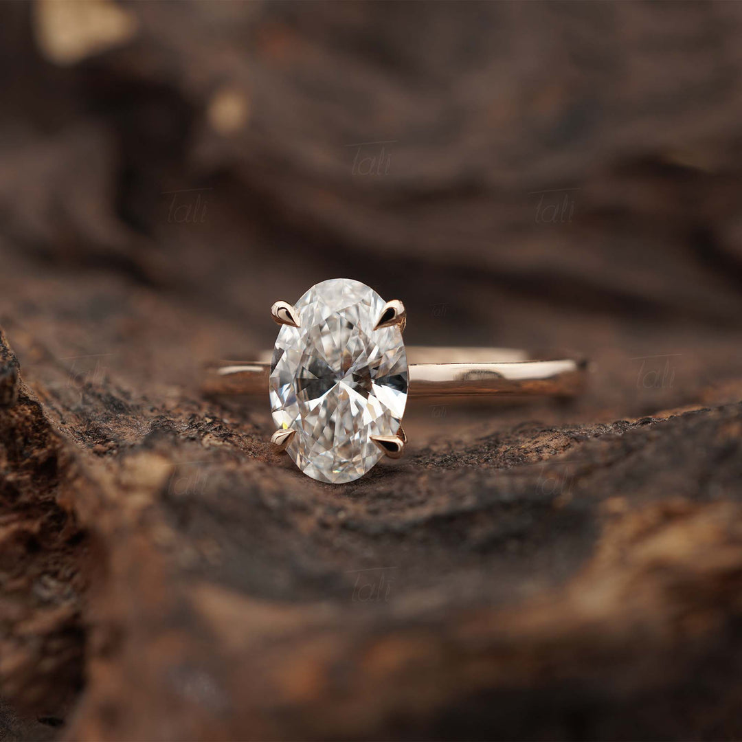 Vintage 1,00 CT Lab Pırlanta Tektaş Altın Yüzük | Pırlanta Tektaş Yüzük