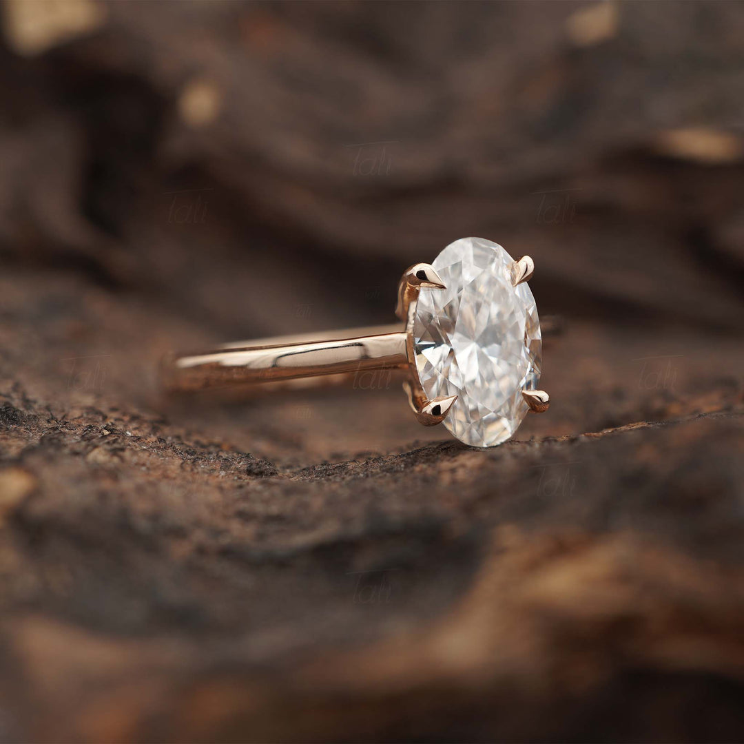 Vintage 1,00 CT Lab Pırlanta Tektaş Altın Yüzük | Pırlanta Tektaş Yüzük