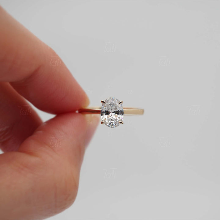 Vintage 1,00 CT Lab Pırlanta Tektaş Altın Yüzük | Pırlanta Tektaş Yüzük