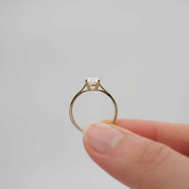 Vintage 1,00 CT Lab Pırlanta Tektaş Altın Yüzük | Pırlanta Tektaş Yüzük