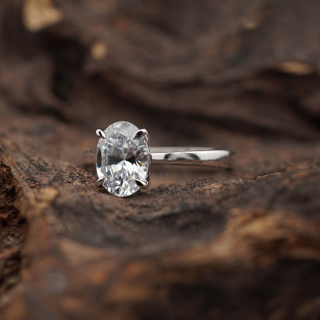 Vintage 1,00 CT Lab Pırlanta Tektaş Altın Yüzük | Pırlanta Tektaş Yüzük