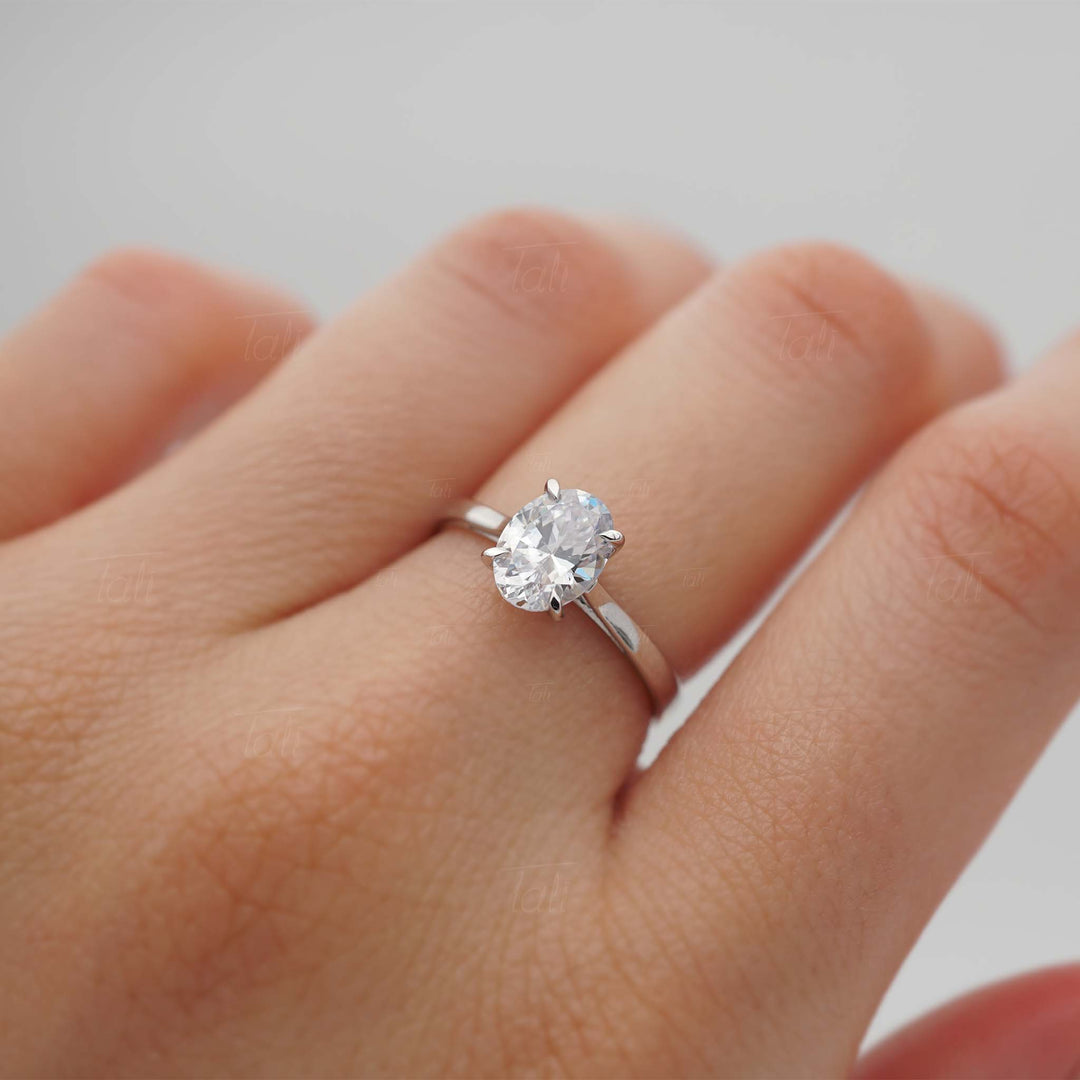 Vintage 1,00 CT Lab Pırlanta Tektaş Altın Yüzük | Pırlanta Tektaş Yüzük