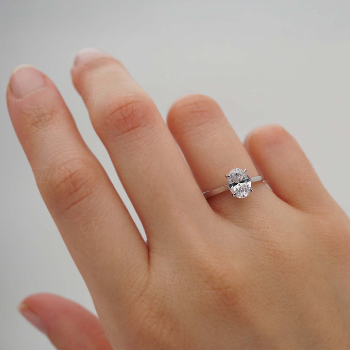 Vintage 1,00 CT Lab Pırlanta Tektaş Altın Yüzük | Pırlanta Tektaş Yüzük