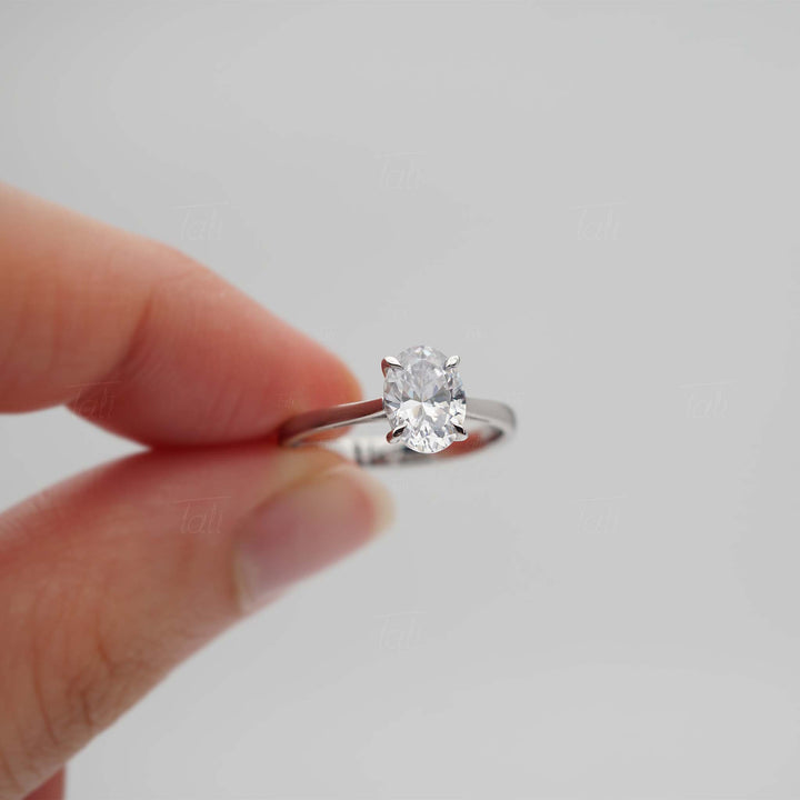 Vintage 1,00 CT Lab Pırlanta Tektaş Altın Yüzük | Pırlanta Tektaş Yüzük