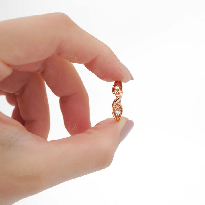 lirima vintage pırlantalı altın alyans lirima vintage diamond solid gold wedding band