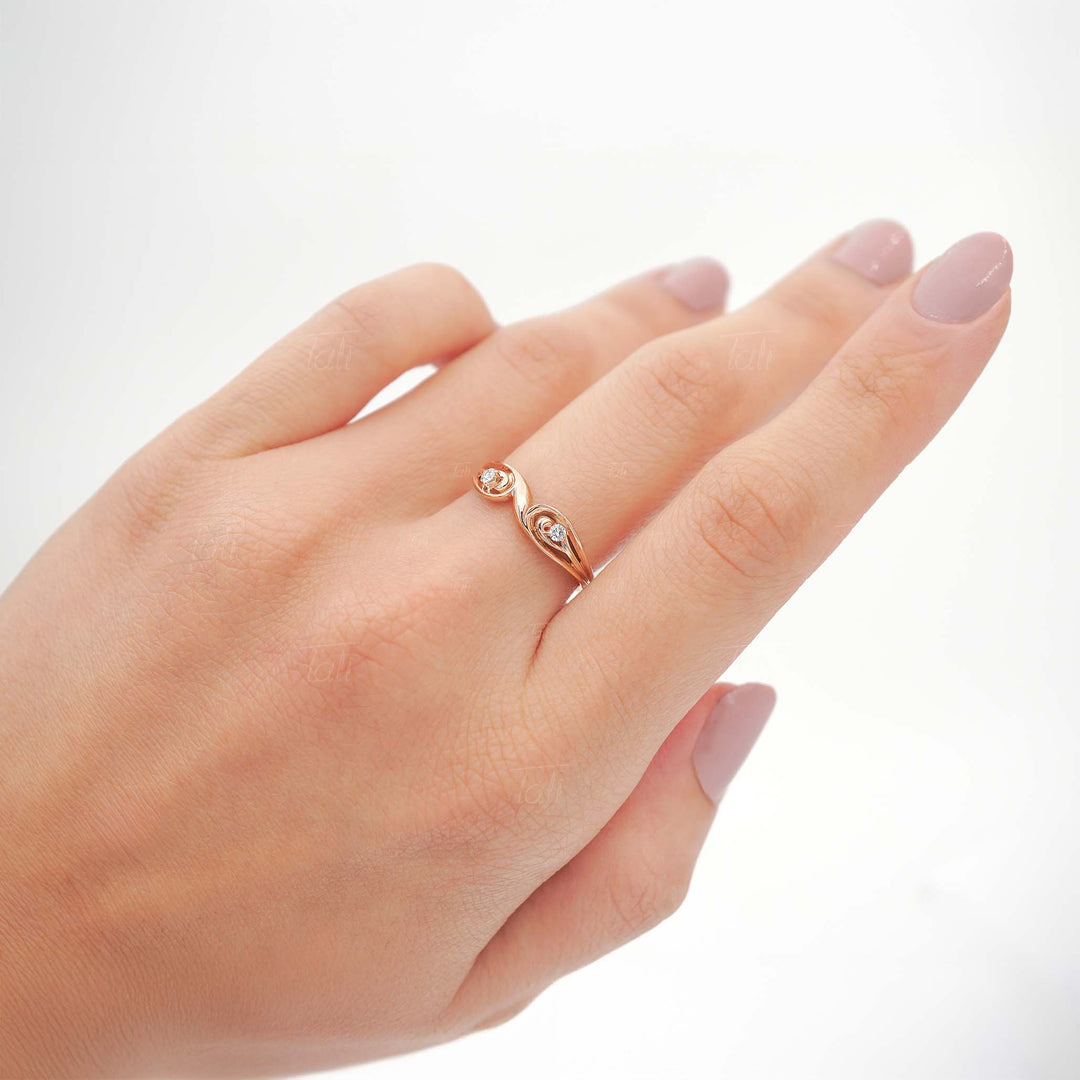 lirima vintage pırlantalı altın alyans lirima vintage diamond solid gold wedding band