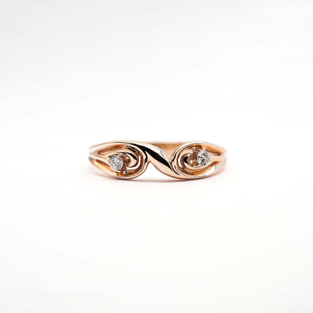 lirima vintage pırlantalı altın alyans lirima vintage diamond solid gold wedding band