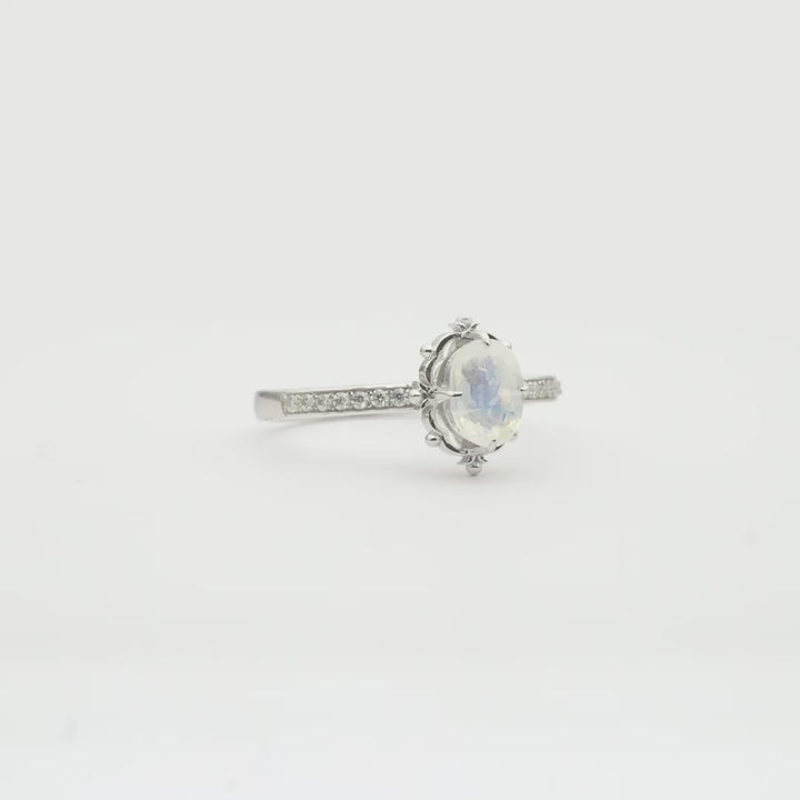 hera aytaşı ve pırlanta vintage evlilik teklifi yüzüğü